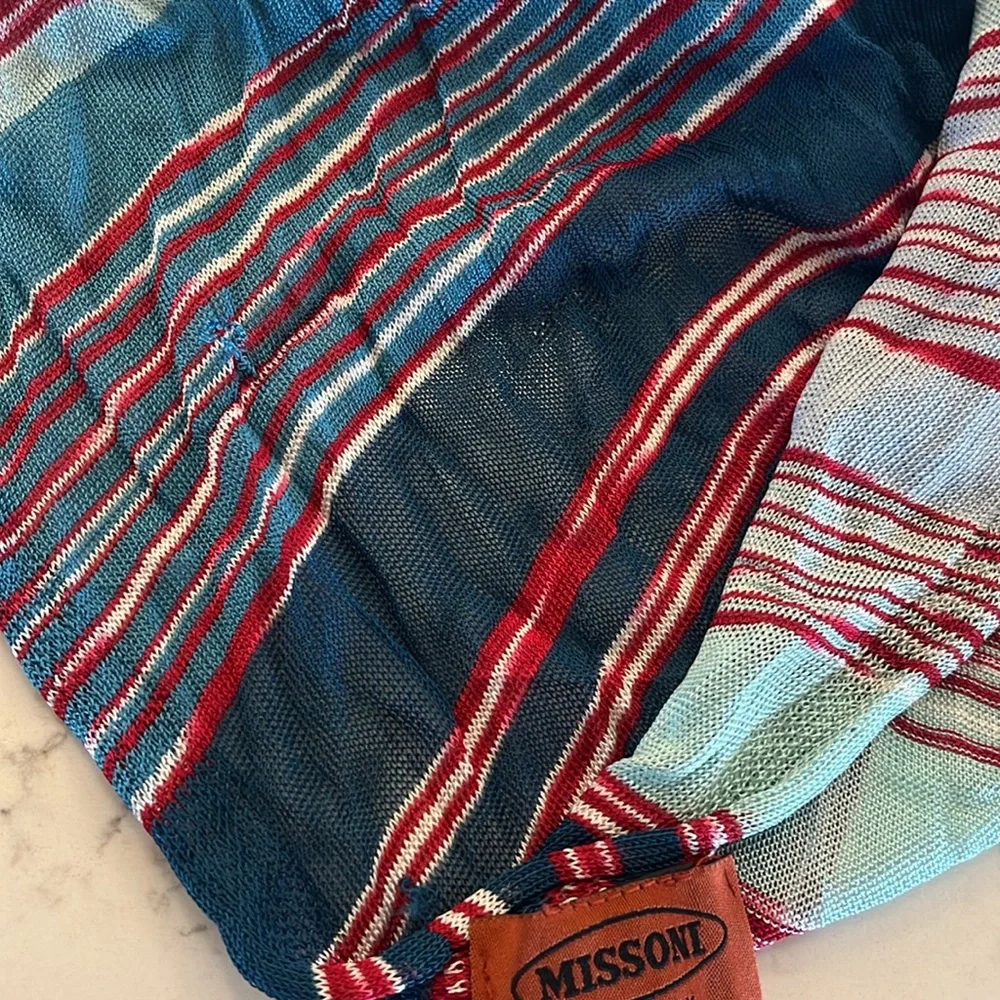 MISSONI 100% Viscose Made in Italy 90” x 16” scarf - Picture 3 of 4